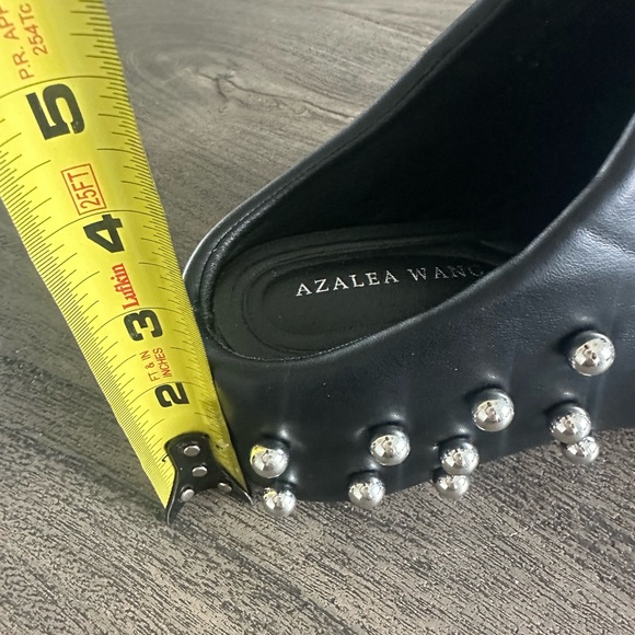 Black Studded Women's Slip-On Slippers - Picture 5 of 7